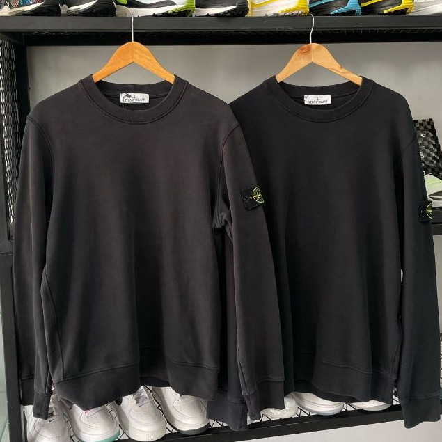 STONE ISLAND CREWNECK ALL BLACK