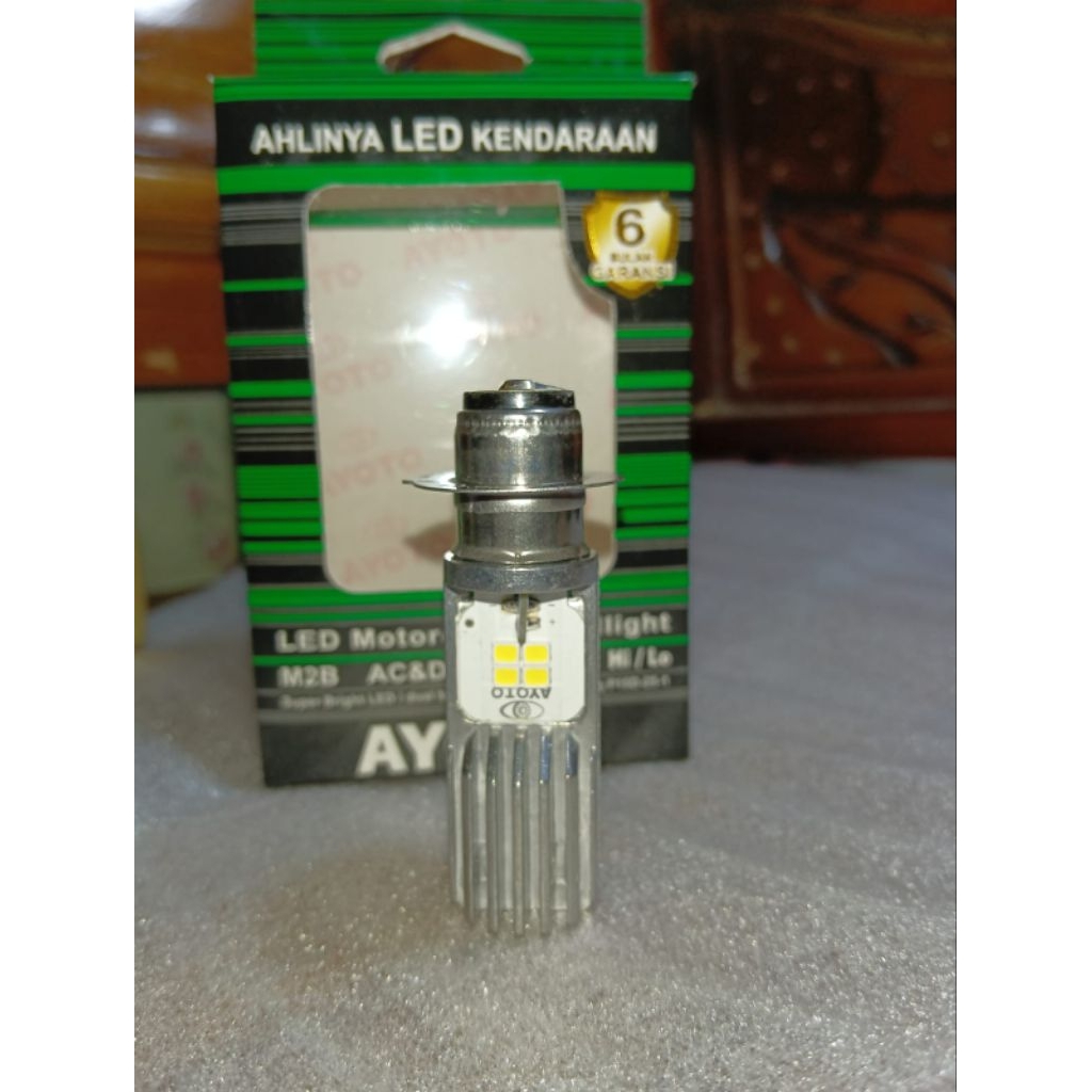 LAMPU AYOTO LED H6 PUTIH ACDC UNIVERSAL