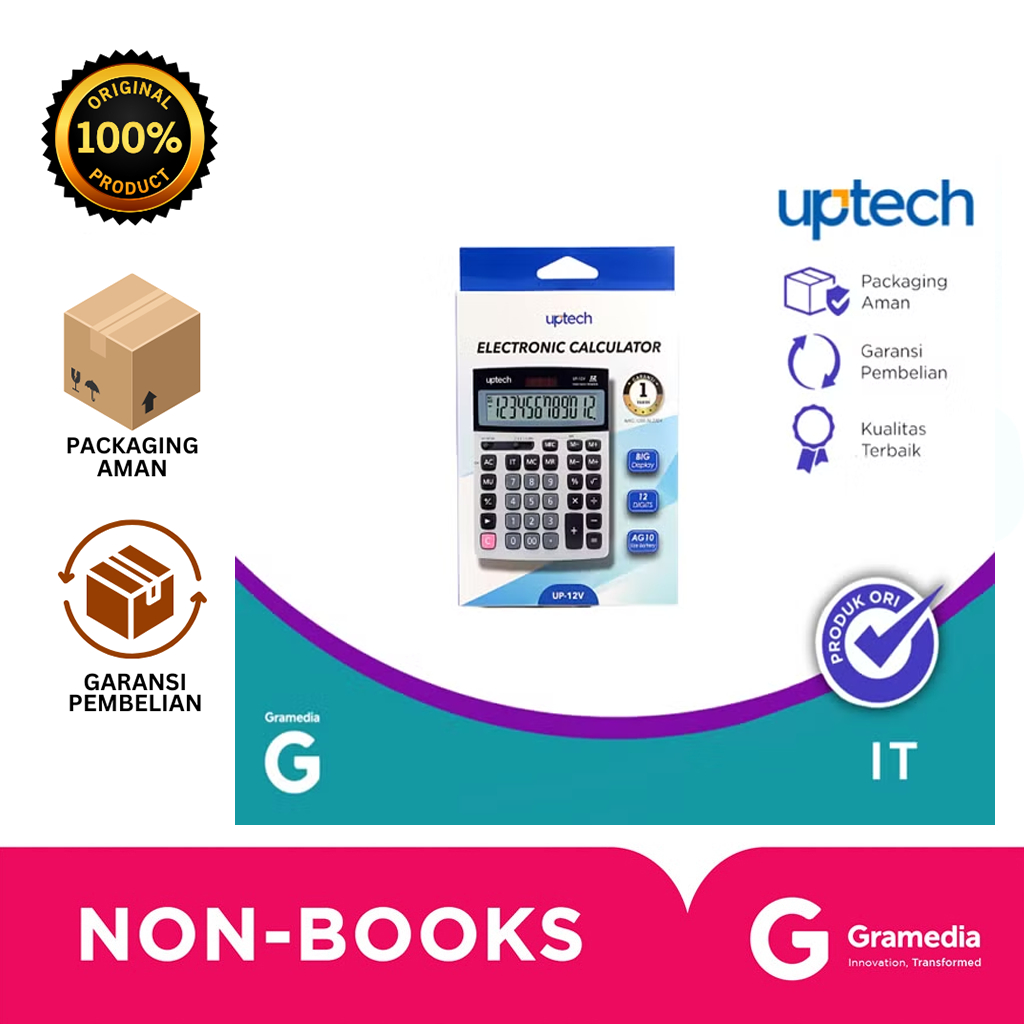 

Gramedia Bali - UPTECH ELECTRONIC CALCULATOR UP-12V