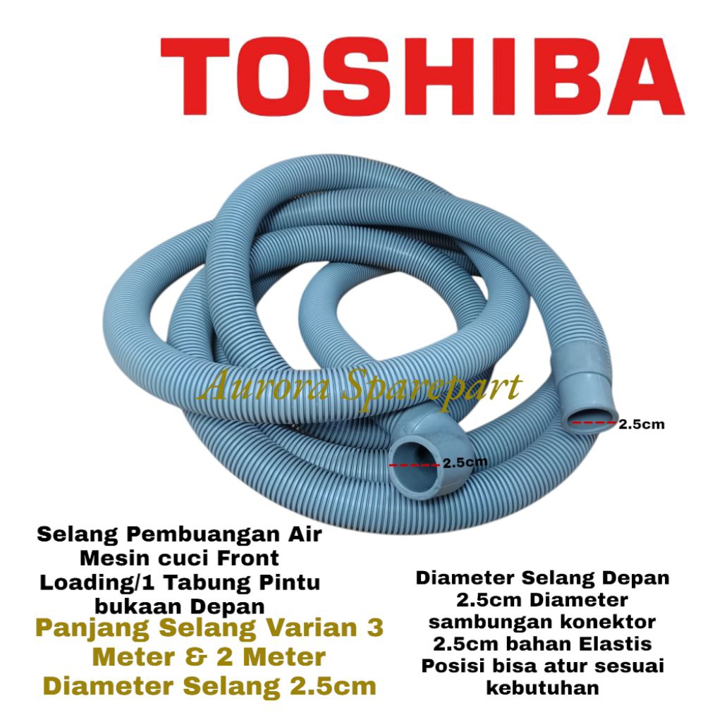 Selang pembuangan air mesin cuci Front loading Toshiba/Mesin cuci 1 Tabung otomatis