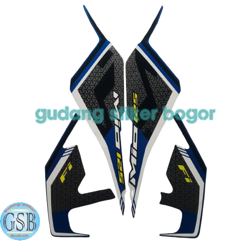 stiker motor yamaha Mio m3 125 fi 2021 biru
