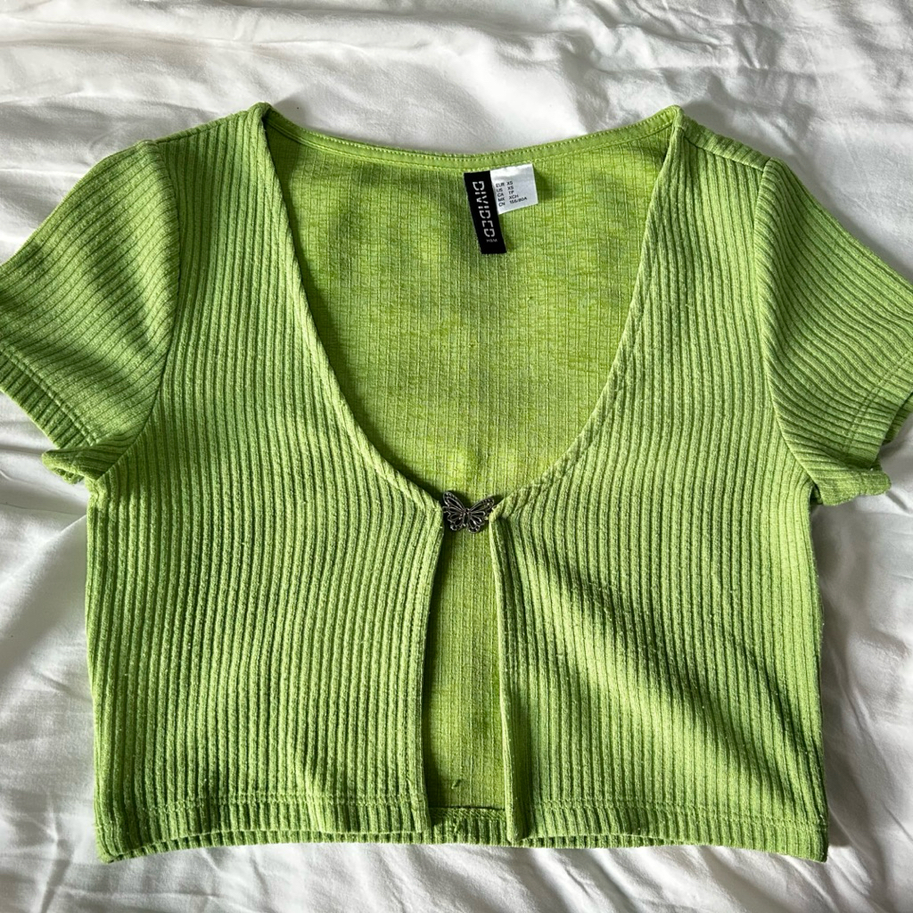 H&M Butterfly Cardigan Crop