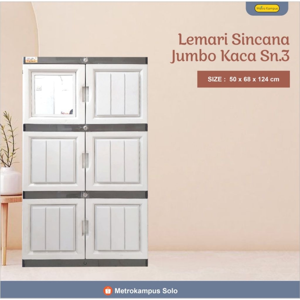 Lemari Sincana Jumbo Kaca & Non-Kaca/Lemari Sincana/Lemari Jumbo