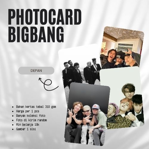 [1PCS] PHOTOCARD BIGBANG | PHOTOCARD KPOP | PHOTOCARD DRAKOR | PHOTOCARD DRACIN