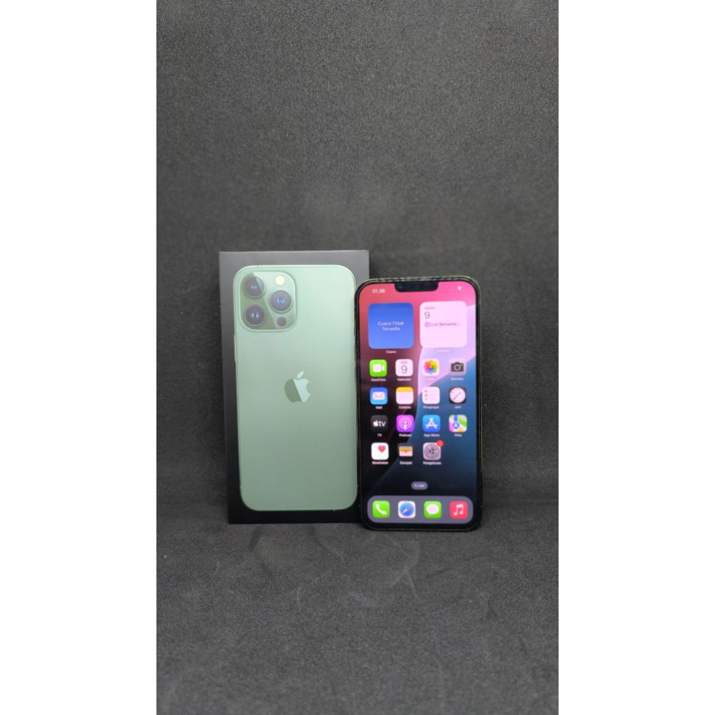 iPhone 13 promax 128gb green like new iBox