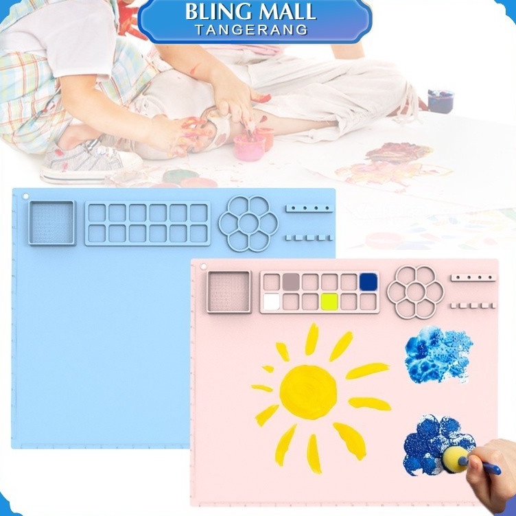 

KODE J23R Painting Mat Anti Air Silikon Kelas Makanan Painting Mat Dengan Palet Tahan Lama Anti Api 45cm