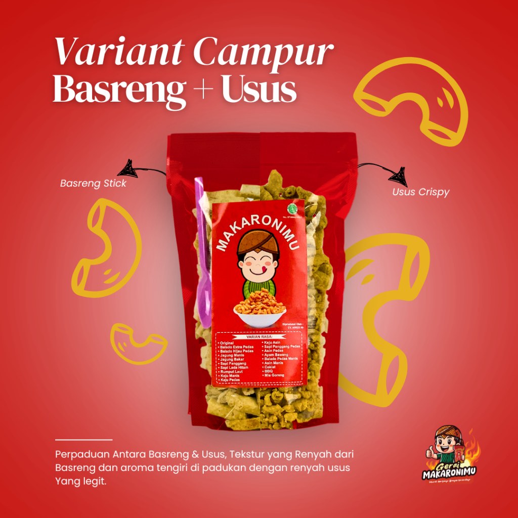 

Gerai Makaronimu | BASRENG STICK MIX USUS | Usus Pedas / Basreng Pedas Daun Jeruk / Usus / Basreng