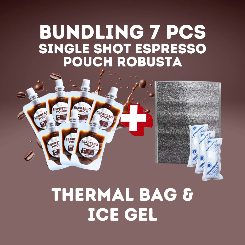 

QUIKOPI Bundling 7 Pcs Espresso Pouch Single Shot Arabika Concentrated 100% konsentrasi Murni 25 ML