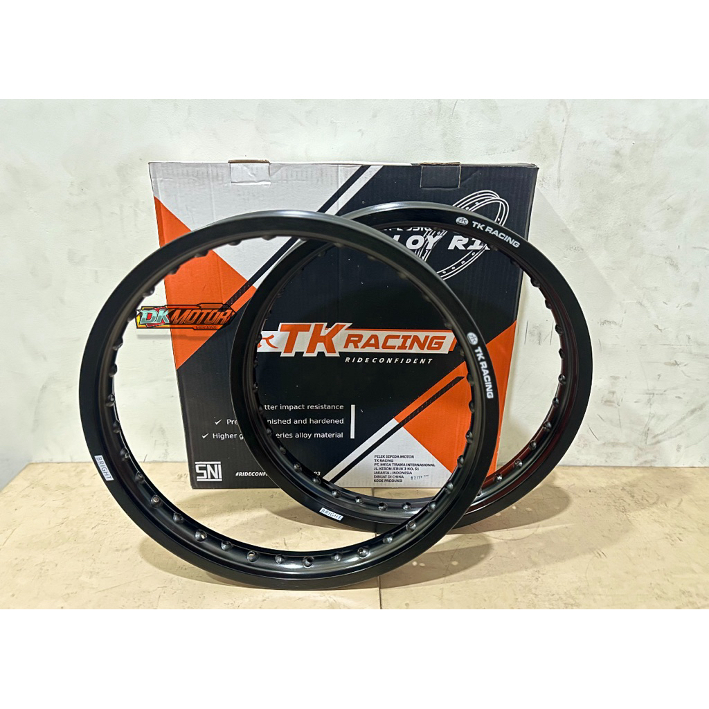 Velg Pelg Pelek TK Racing Hitam Black 140 160 185 Ring 17