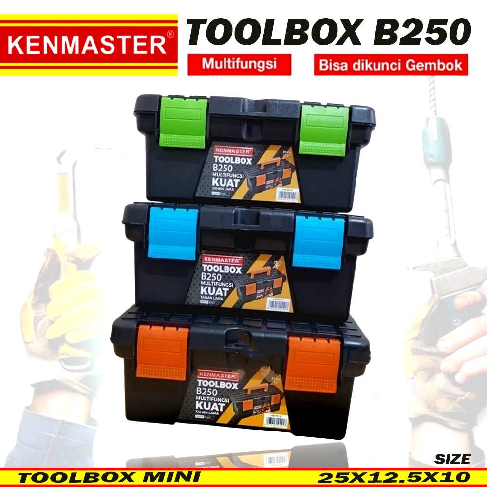 Tool Box Mini B250 KENMASTER Box Alat Perkakas ToolBox Kecil B 250 B250/KENMASTER