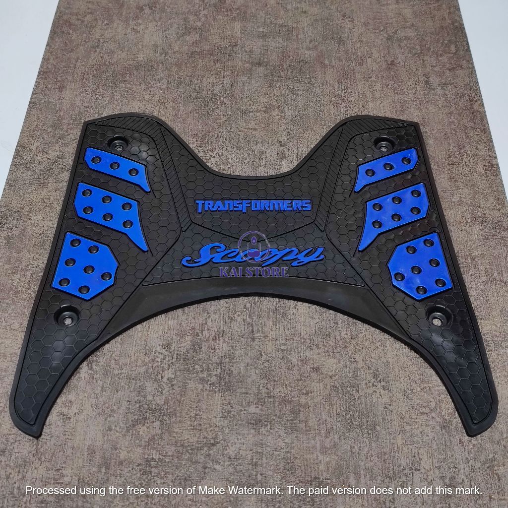 Karpet Scoopy Fi 2015 - 2018 Keset Pijakan Kaki Honda Scoopy Bordes Bahan Karet Variasi - High Quali