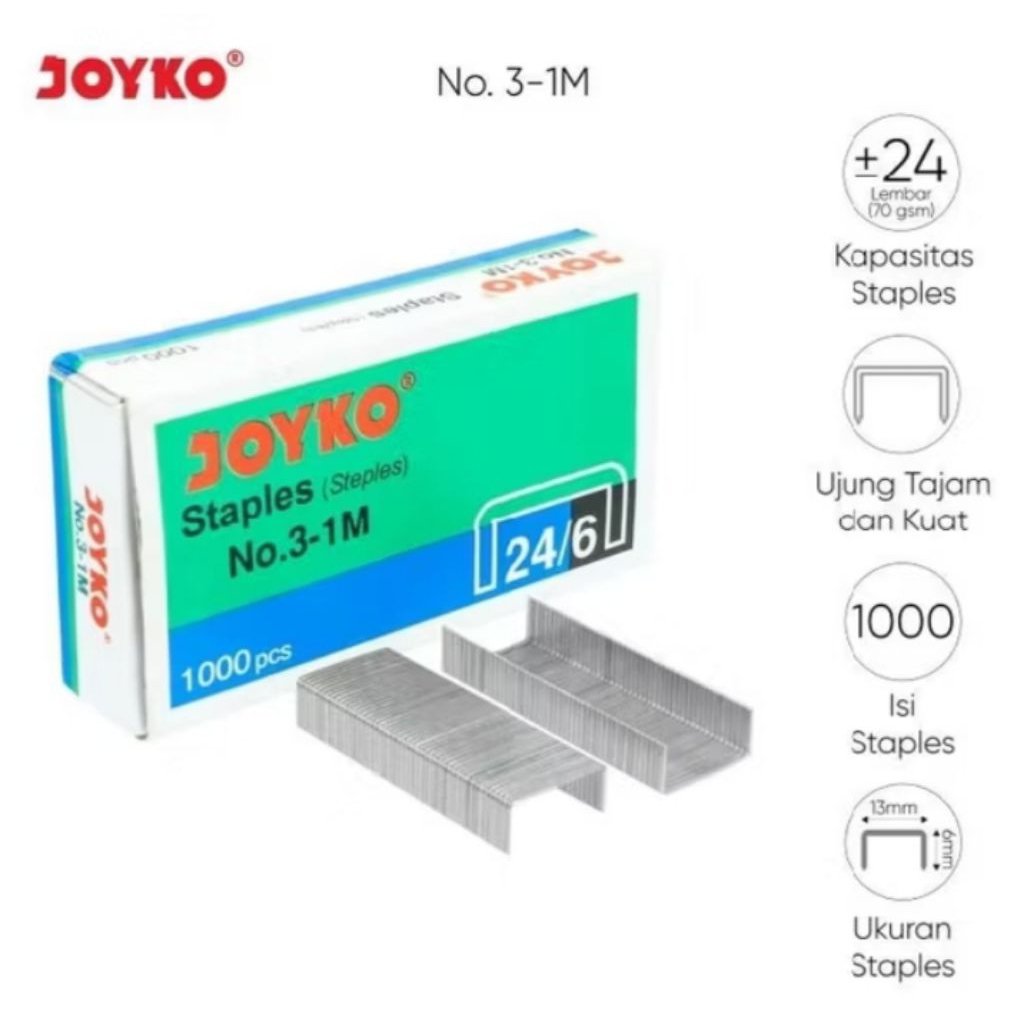 

isi staples no 3 joyko,untuk mesin hd50 1pac