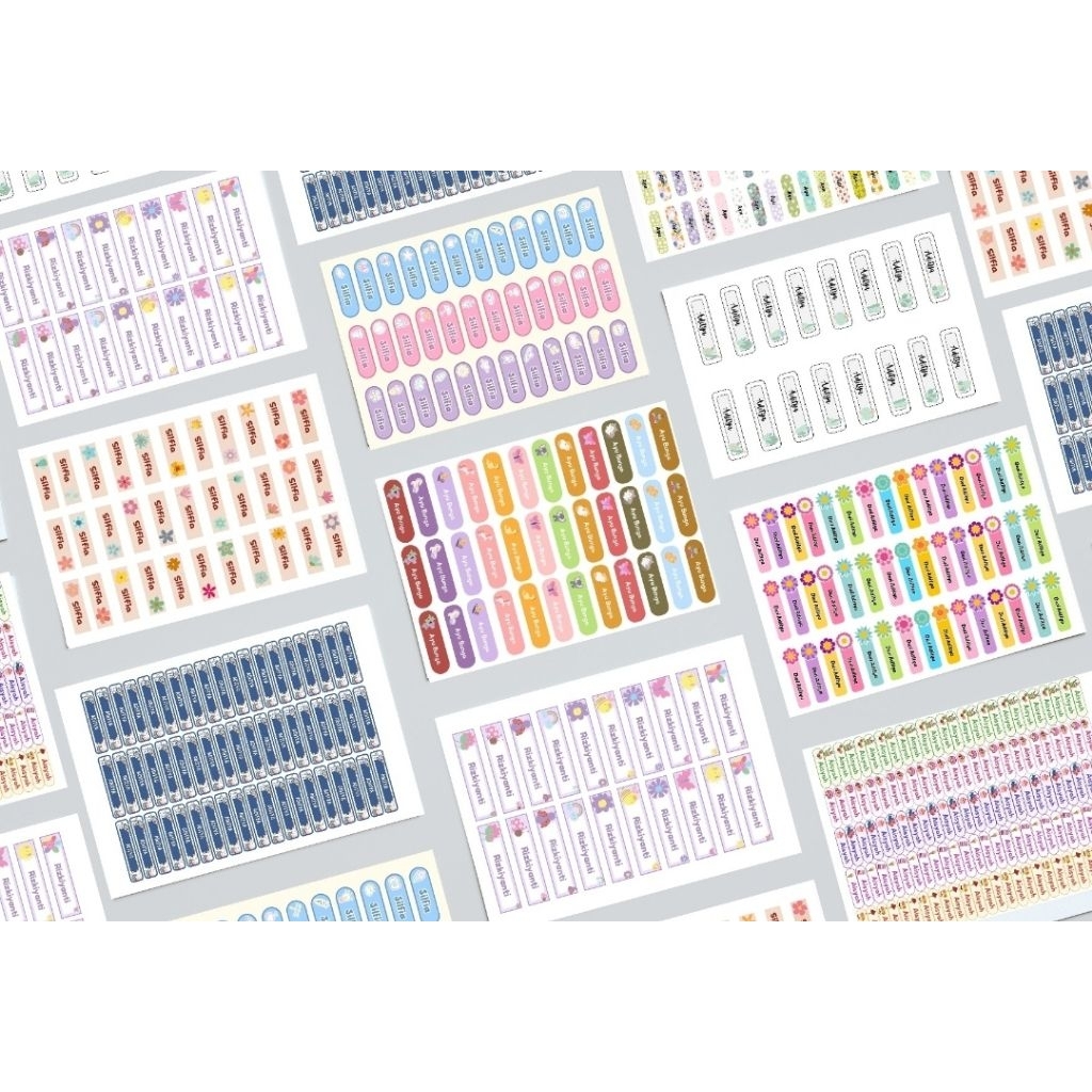 

Stiker Nama Kecil Custom Nama