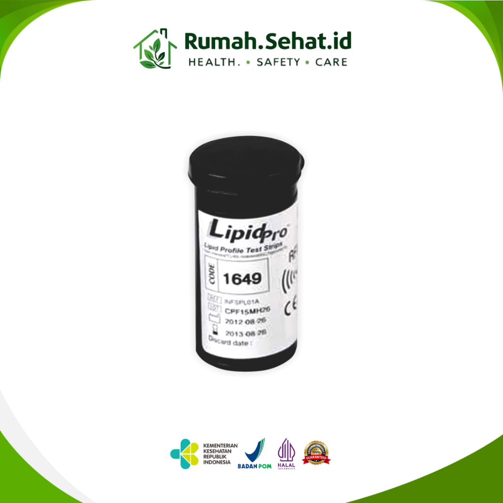 Test Strips Kolesterol, HDL, Trigliserida, LDL - LIPIDPRO  - 10 Strip