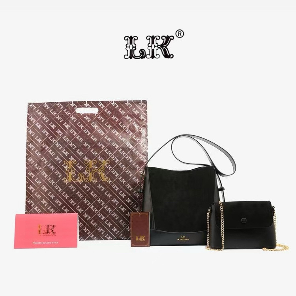 KANACHI.ID - L2595 New Tas 2in1 Impor Korea Wanita Kado Hari Guru Kado Perpisahan Guru Kado Ulang ta