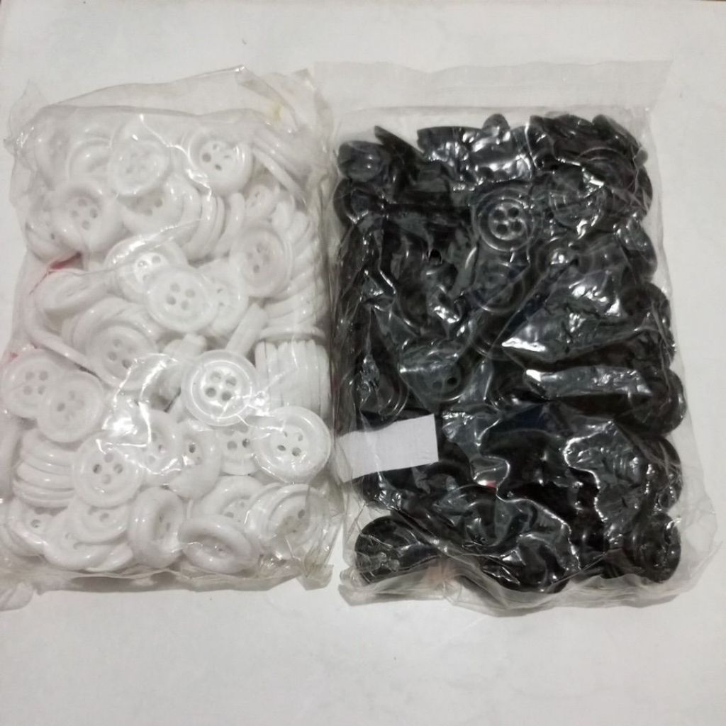 kancing  baju kancing konektor 2.5cm & 3.5cm isi 144pcs