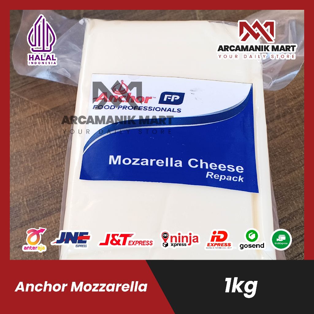 KEJU MOZARELLA ANCHOR 1KG / Keju Mozzarella 1kg Anchor Keju Mozarella 1kg Import Exp panjang