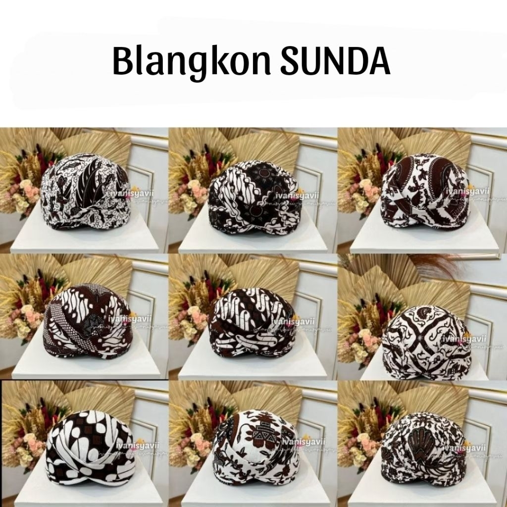 Blangkon SUNDA - Blangkon Among Tamu | Blangkon Motif Jarik / Batik Motif Lengkap ~Bsun