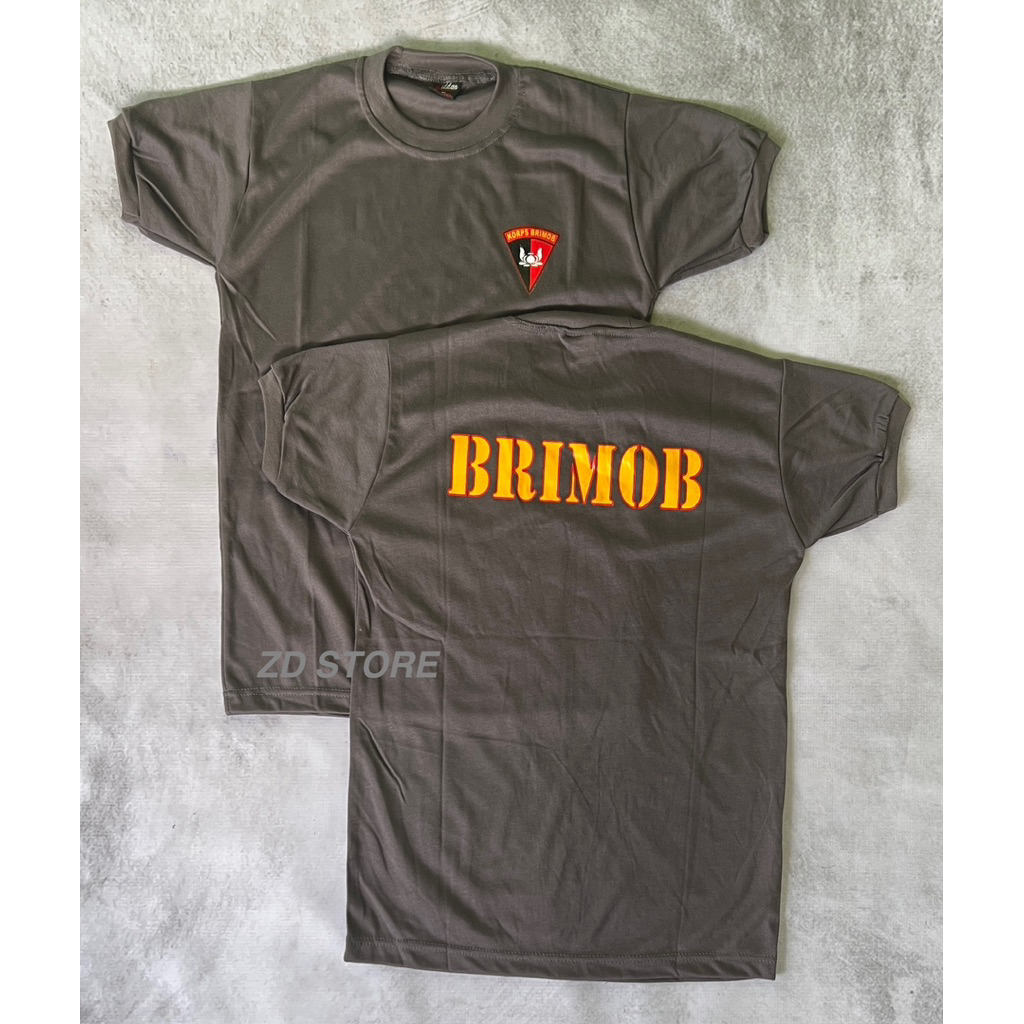 Kaos Pendek BRIMOB COKLAT/Kaos Dalam BRIMOB COKLAT