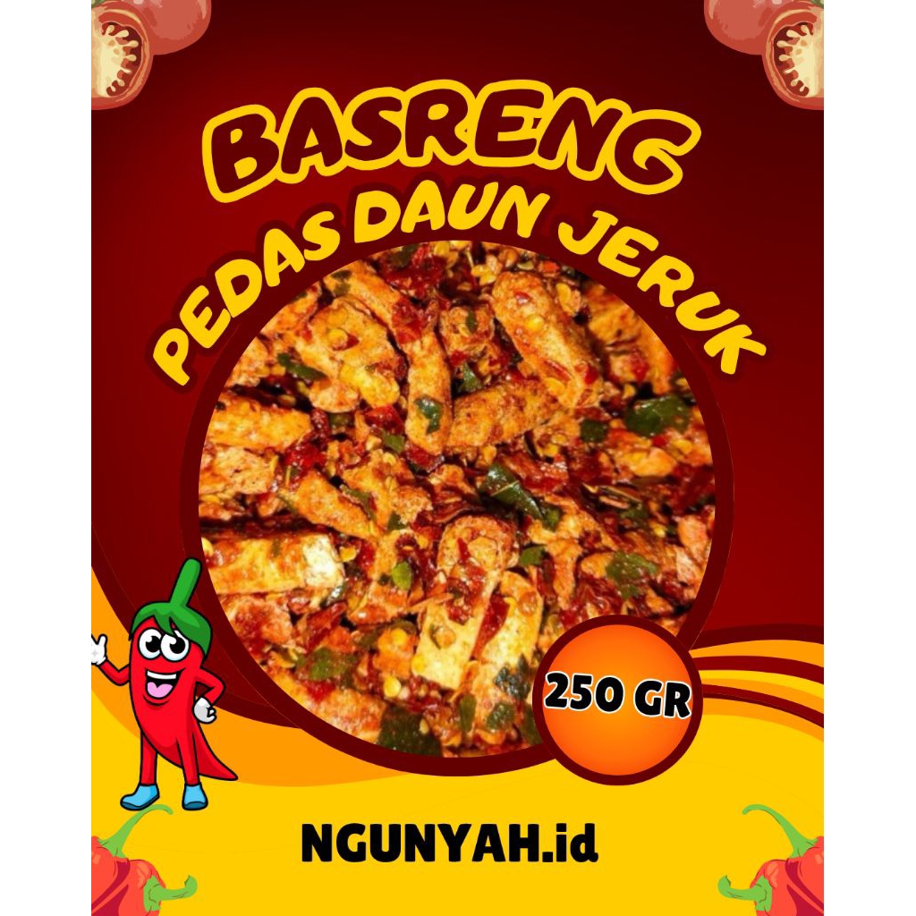 

250gr Basreng pedas daun jeruk pedas basreng viral rasa pedas daun jeruk 250 gr