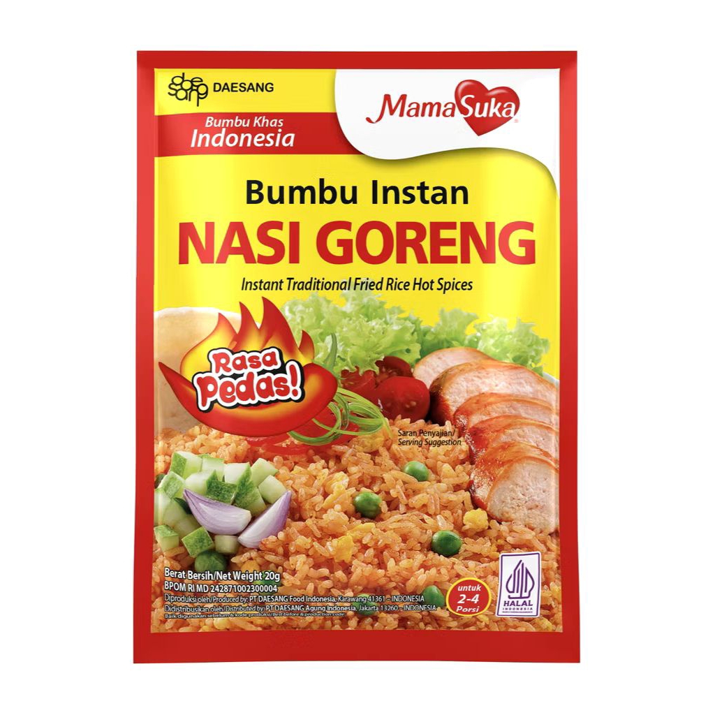 

Bumbu Instan Mamasuka Nasi Goreng Spicy 20gr
