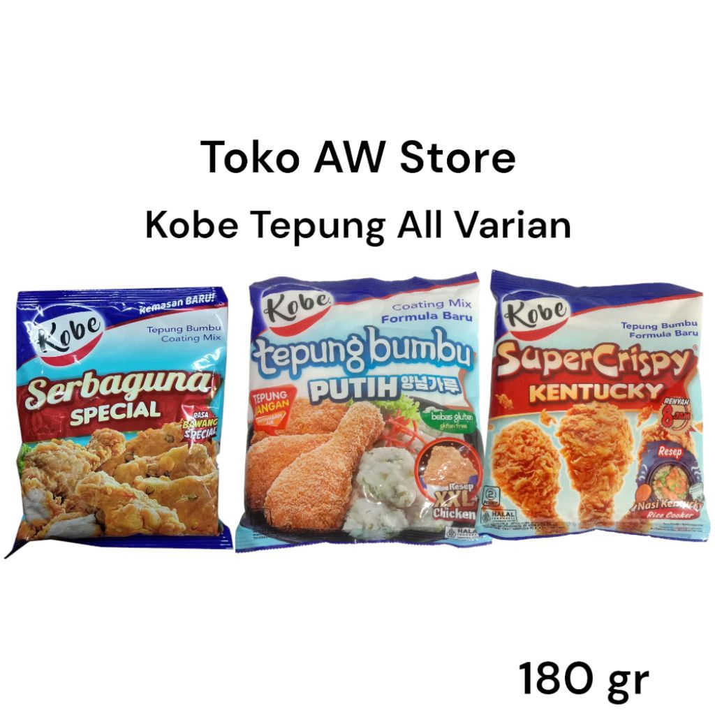 

Kobe Tepung All Varian 180gr l Tepung Bumbu Makanan