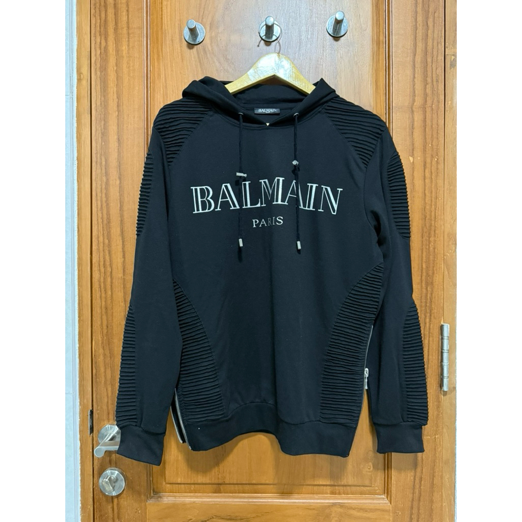 Sweater Balmain Classic Hoodie Black