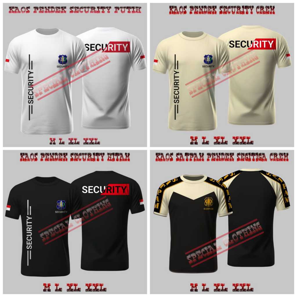 KAOS SECURITY PENDEK / KAOS SECURITY TERBARU / KAOS PANJANG SECURITY