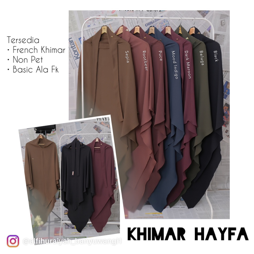 HAYFA KHIMAR BY ALFI HURAIYAH