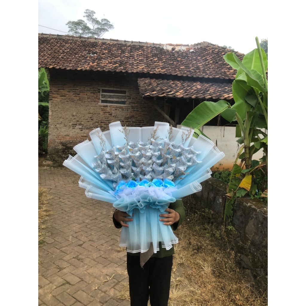 Bouquet uang 50 lembar