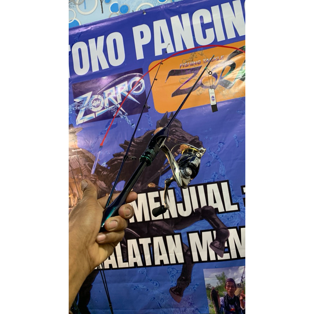 joran zorro fhantom fuji ring dan reel bc cliker dan Evo ph