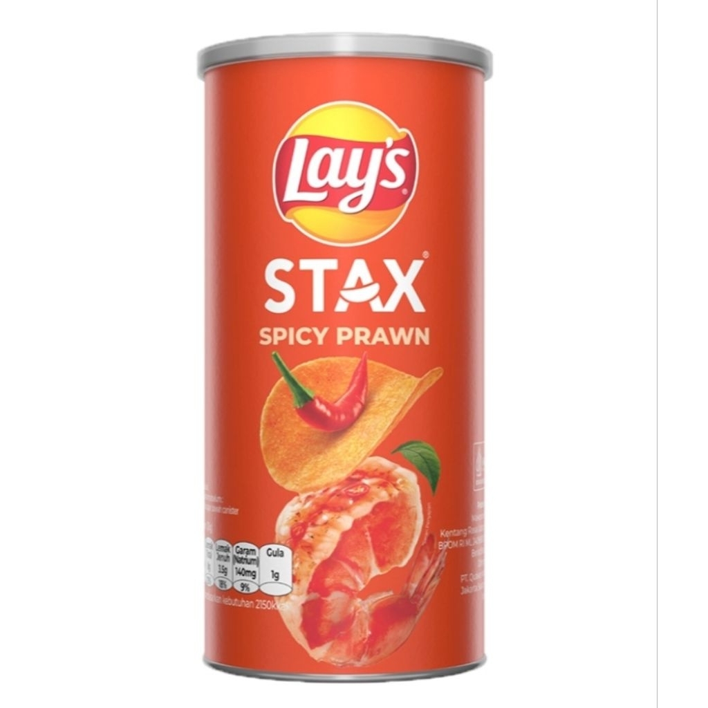 

Lay's Stax Keripik Kentang Rasa Udang Pedas 70 g