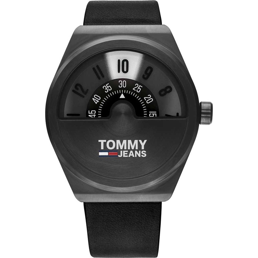 Tommy Hilfiger 1791773 MONOGRAM POP Watch, Black Dial, Quartz, Black
