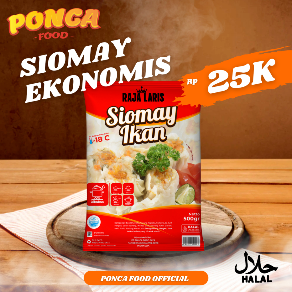 

Siomay Ikan Ekonomis 500gr - Siomay Frozen Halal Isi Banyak
