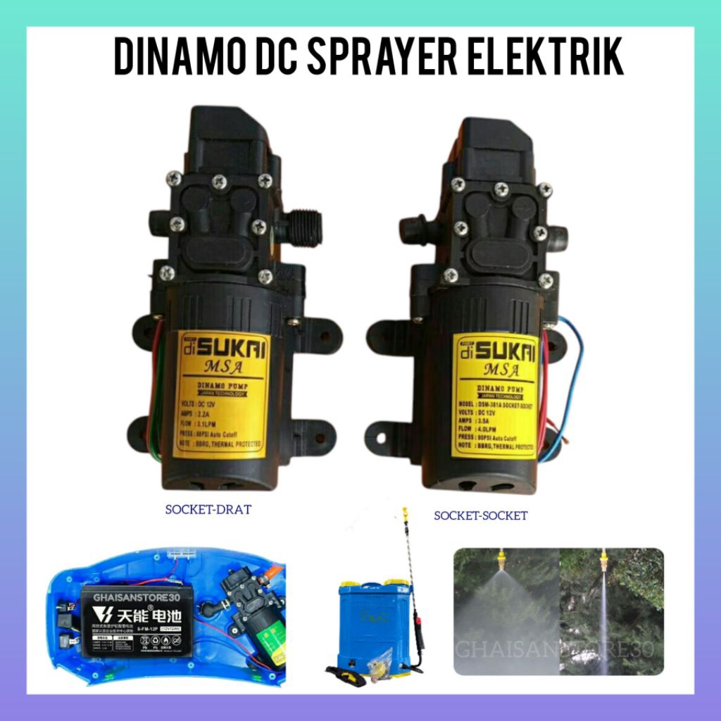 Dinamo Pump Untuk Knapsack Sprayer Elektrik CBA Dan DGW