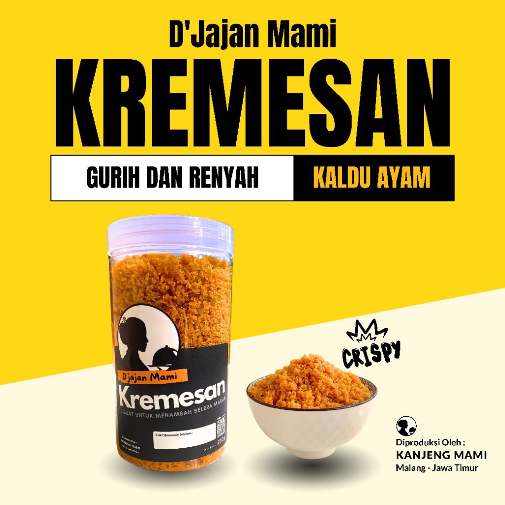 

Kremesan Ayam Kaldu Asli 350gr – Djajan Mami | Renyah Gurih Topping Nasi & Camilan Kriuk