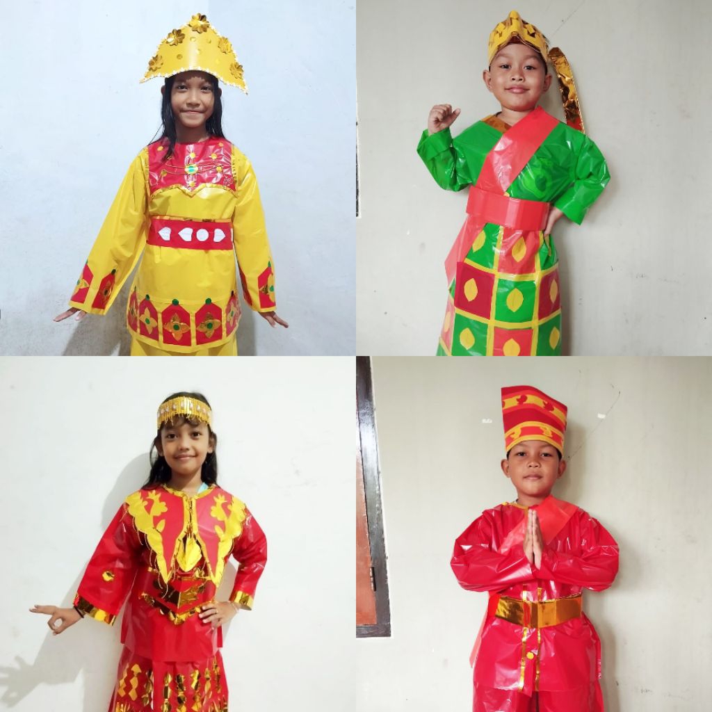 Kostum Daur Ulang Adat I Kostum Daur Ulang Adat Tradisional | Kostum Daur Ulang | Baju Plastik Krese