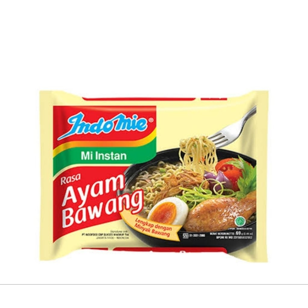 

Indomie Mi Instan Rasa Ayam Bawang 69 gr x 40pcs