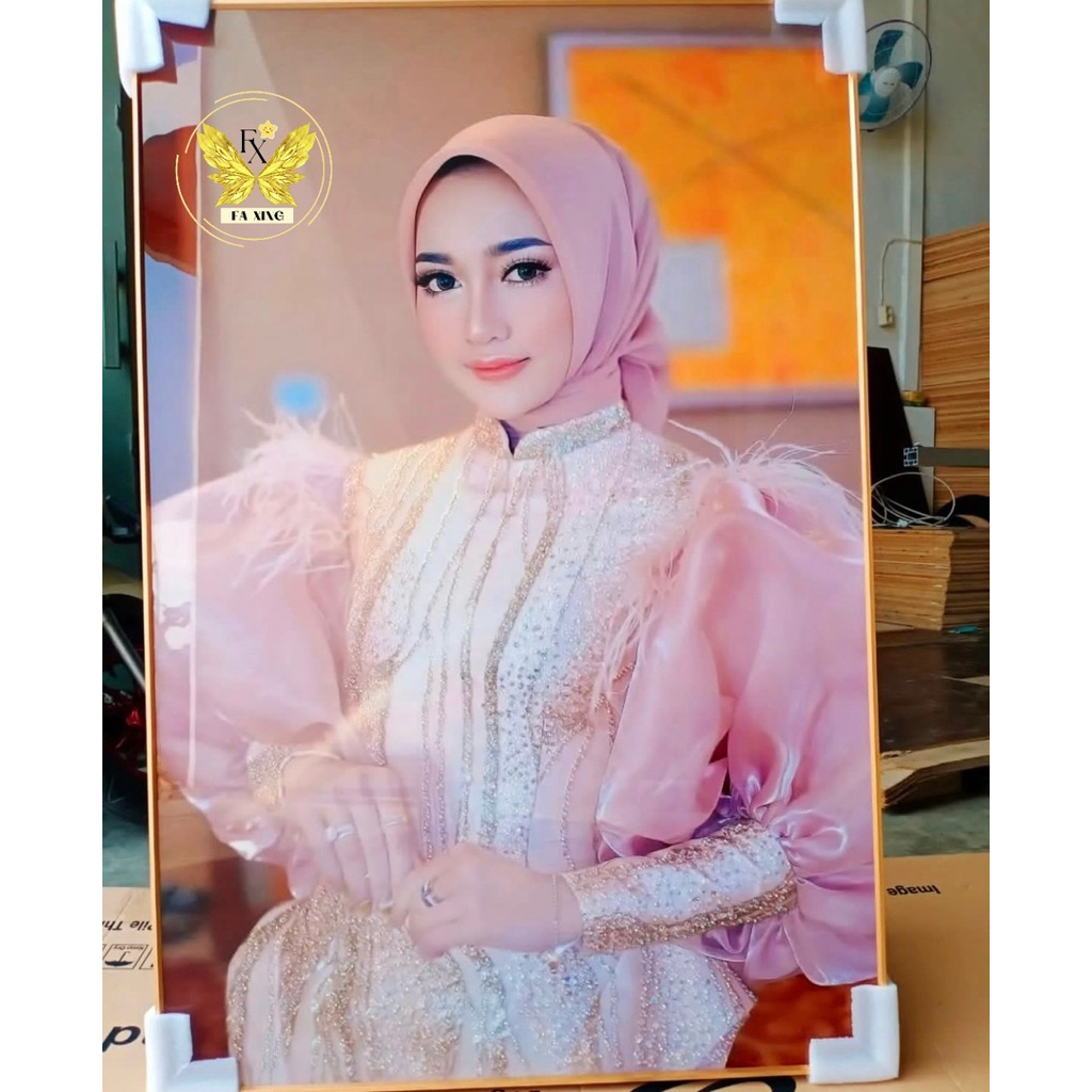 Lukisan Porcelain 5D Diamond Pajangan Dinding Wall Decor Custom Foto Keluarga Lukisan Kustom Foto Pr