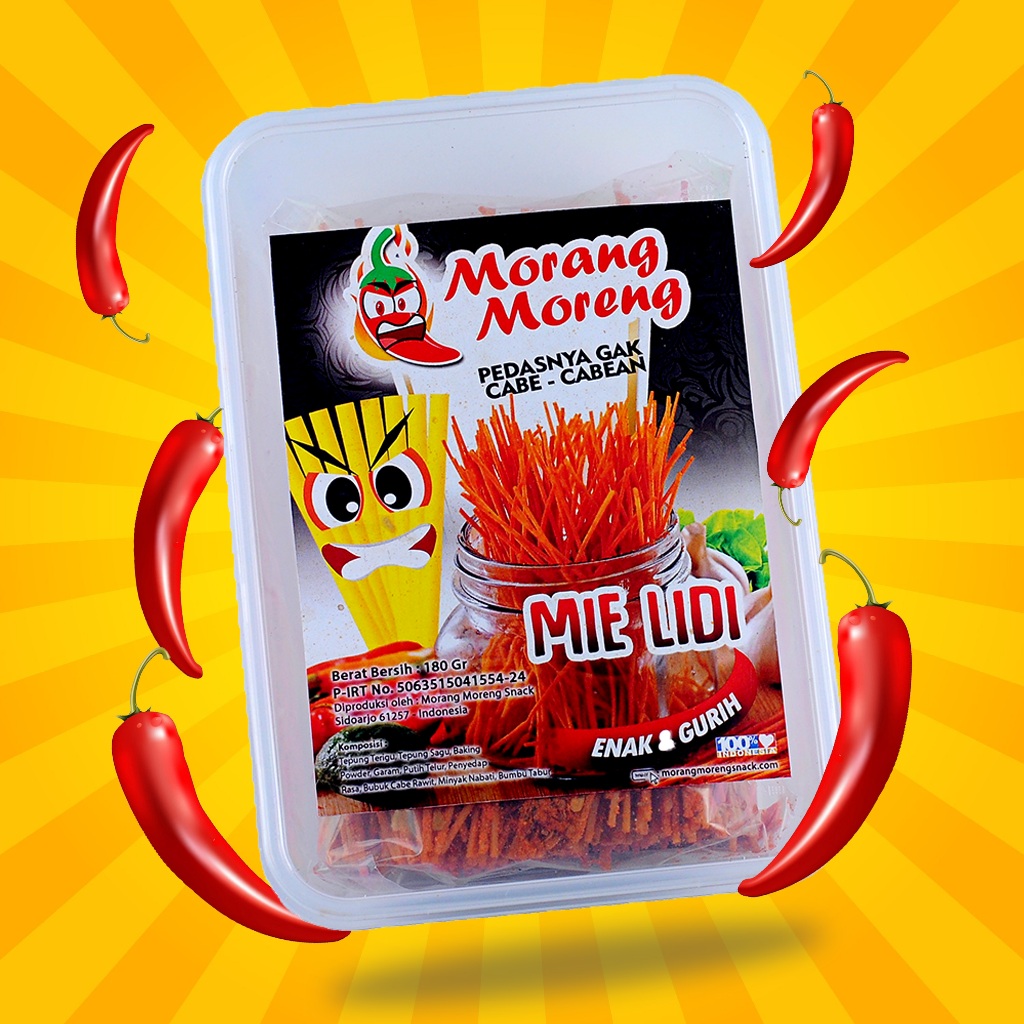 

Mie Lidi Pedas Viral Morang Moreng / Cemilan Mi Lidi Lidian Aneka Rasa Box