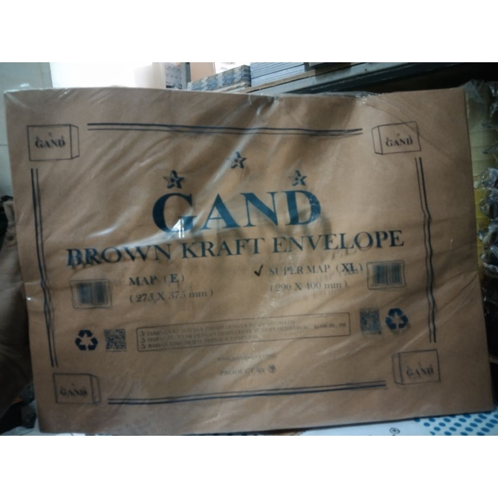 

Amplop Coklat Super map 290 x 400 mm 1 pack