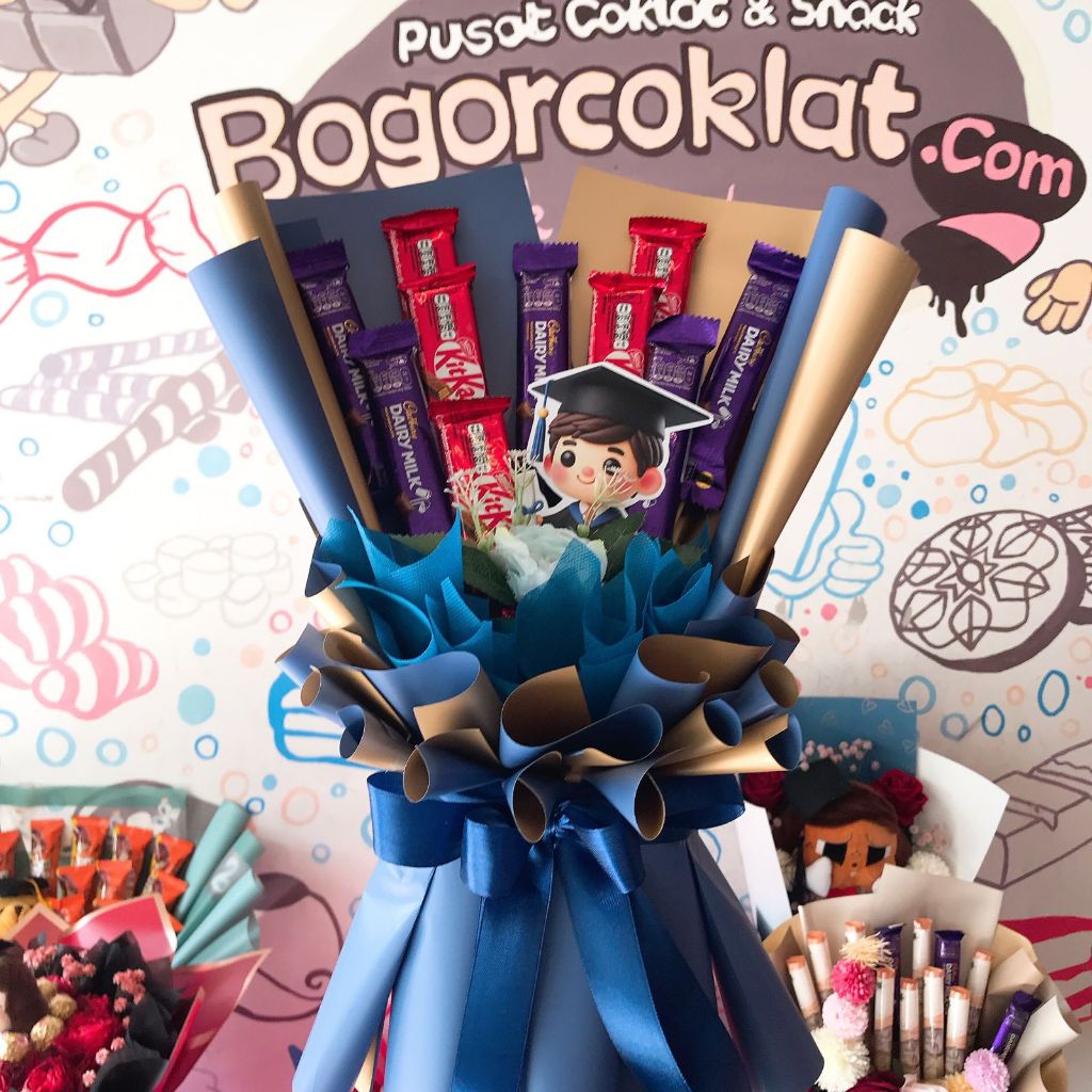 

Buket Coklat Mix KitKat Cadbury Wisuda