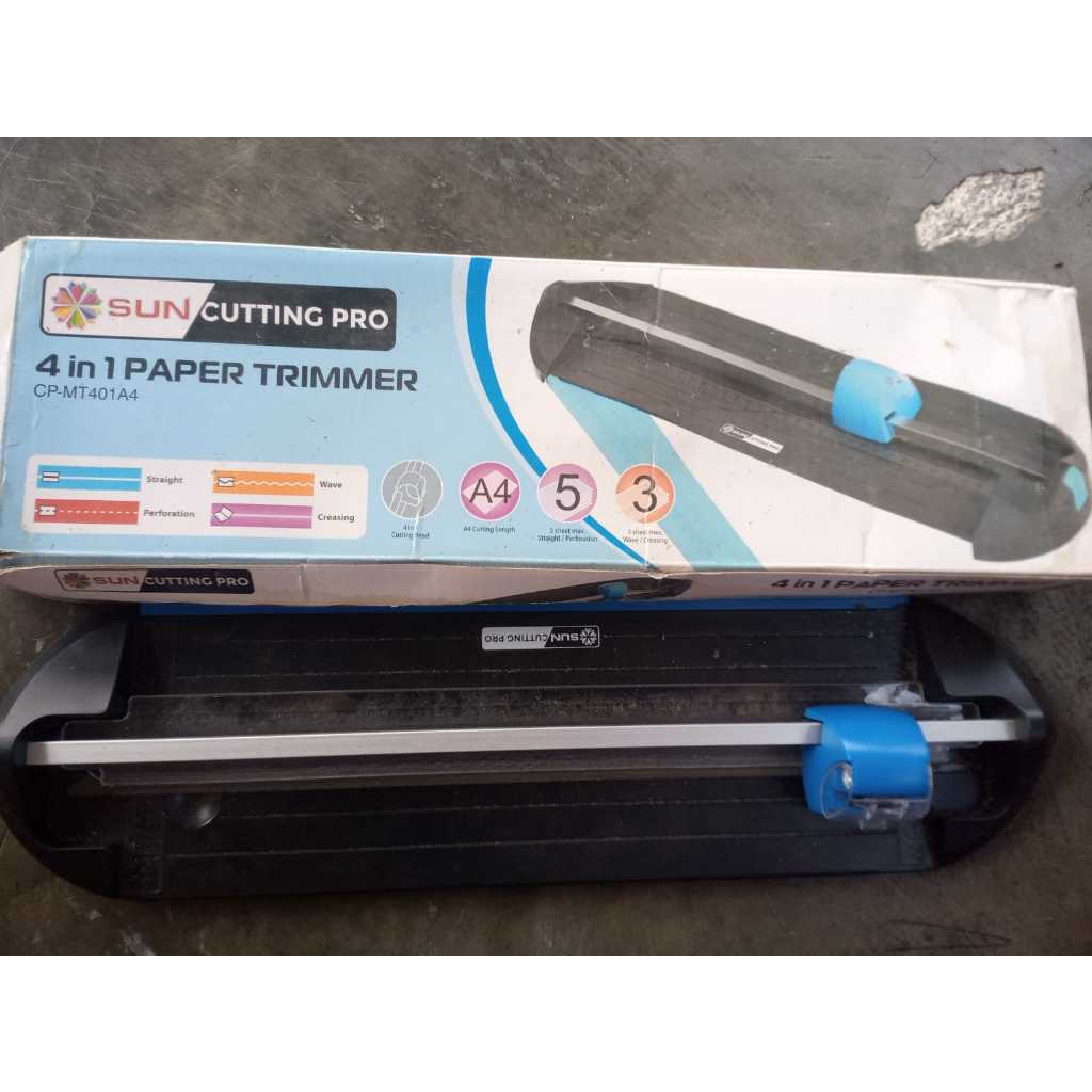 

4 in 1 Paper trimer alat potong kertas ukuran A4 seri SUN CP-MT401A4