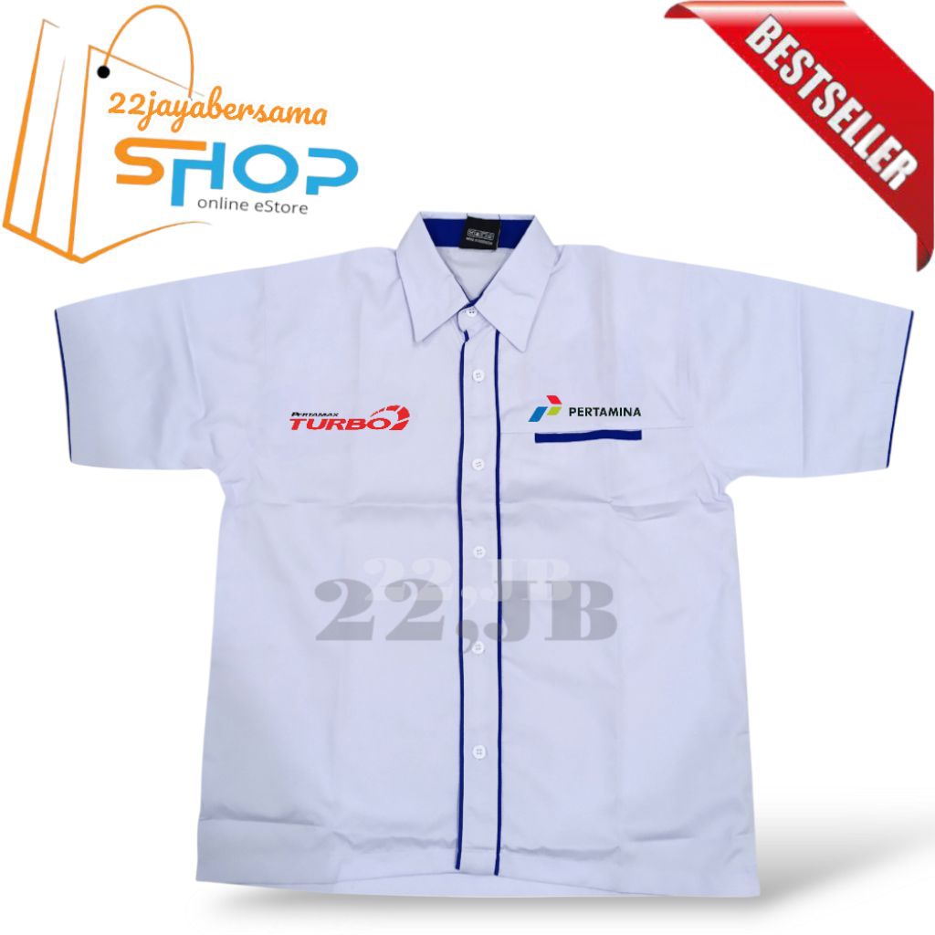 Kemeja Pertamina Pertamax Turbo • Baju Pertamina Pertamax Turbo Lengan Pendek