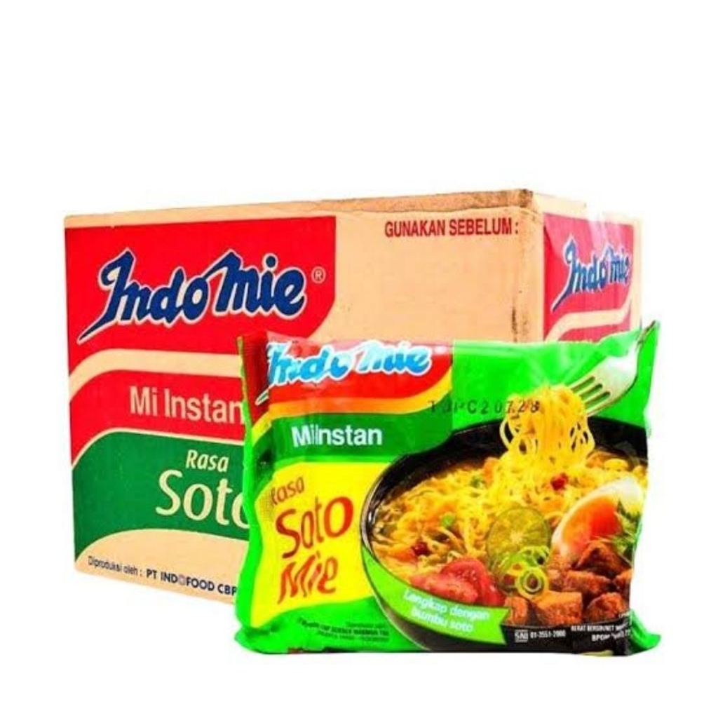 

Indomie Mi Instan Rasa Soto Mie 70 gr x 40pcs