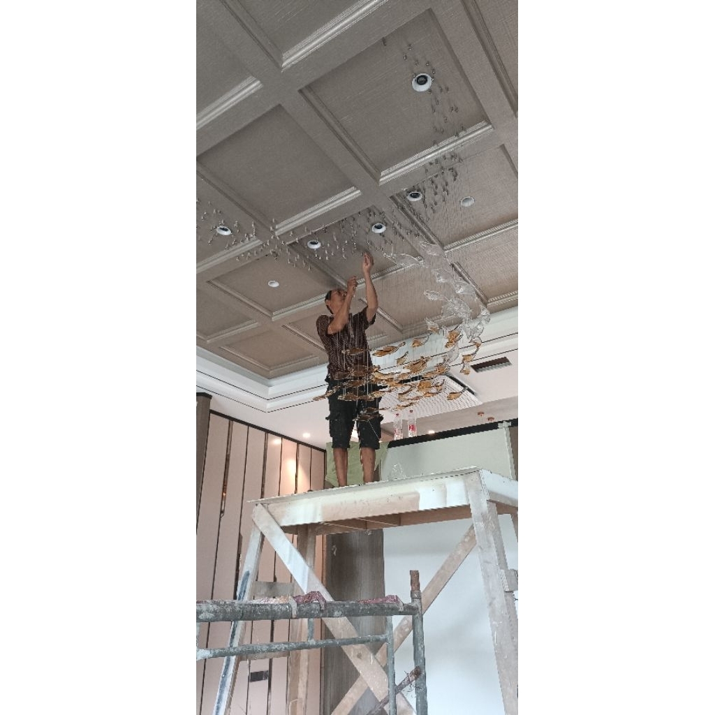 JASA PASANG LAMPU HIAS GANTUNG