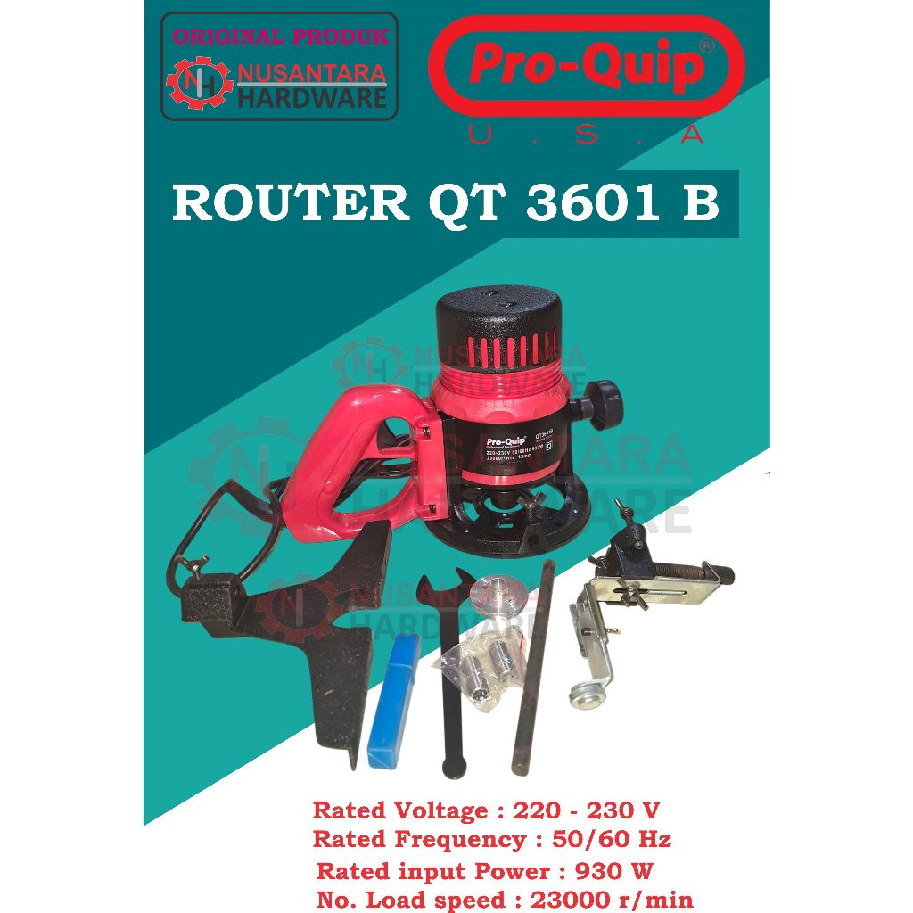 router machine pro quip qt 3601 b, mesin profil kayu 3601 b, mesin bobok kayu pro quip, mesin tatah 