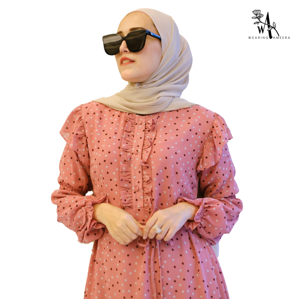 Wearing Ameera - Polka Dress