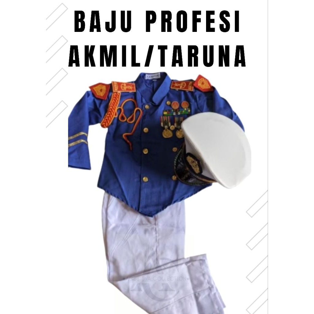 BAJU PROFESI AKMIL / TARUNA/BAJU KARNAFAL PROFESI ANAK AKMIL/TARUNA LENGKAP