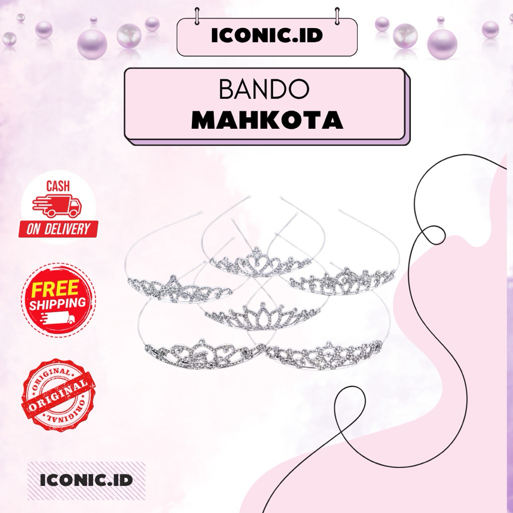 Iconic.id - Bando Mahkota / Bando Wisuda / Bando Mahkota Wisuda / Bando Mahkota Aksesoris Wisuda / B